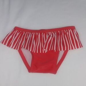Cat & Jack Red Striped Kids Swim Bottom
